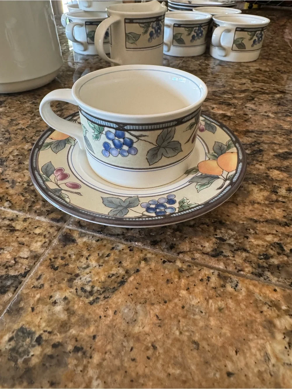 Mikasa Intaglio Garden Harvest Coffee Set